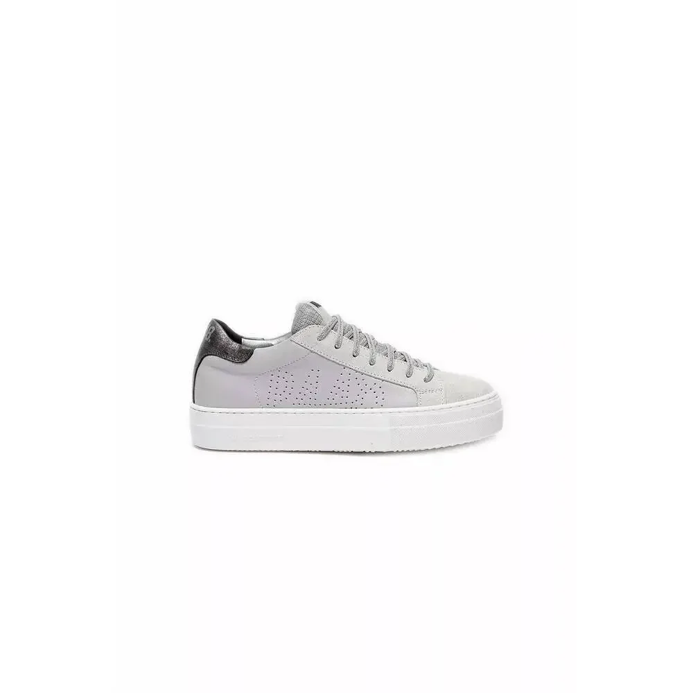 P448 Gray and Black Low-Top Sneakers